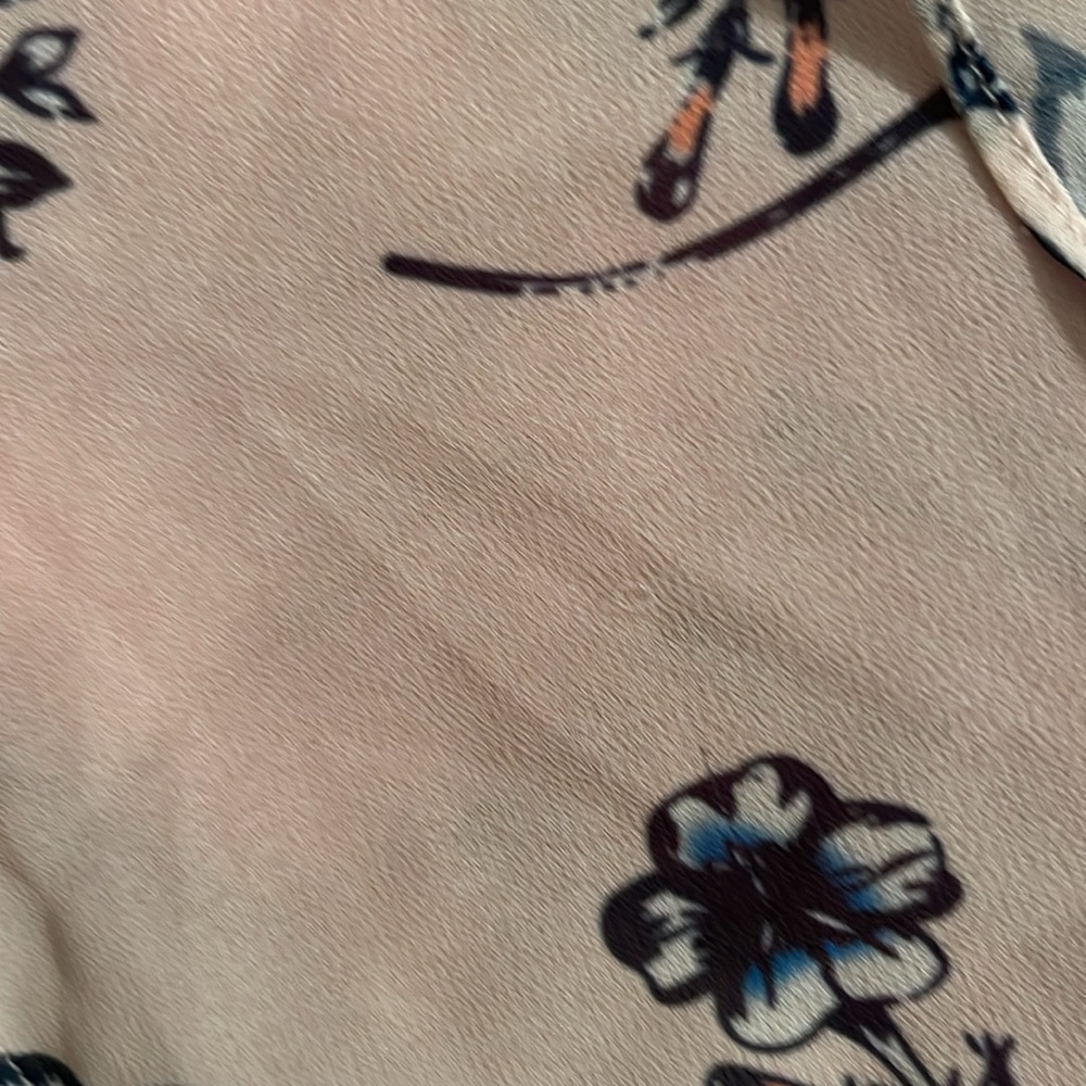 Shoshanna Floral Cross strap Pleated Drink Size 8 - Picture 11 of 12